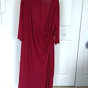 Gorgeous Kiyonna faux wrap dress 4x 26-28
